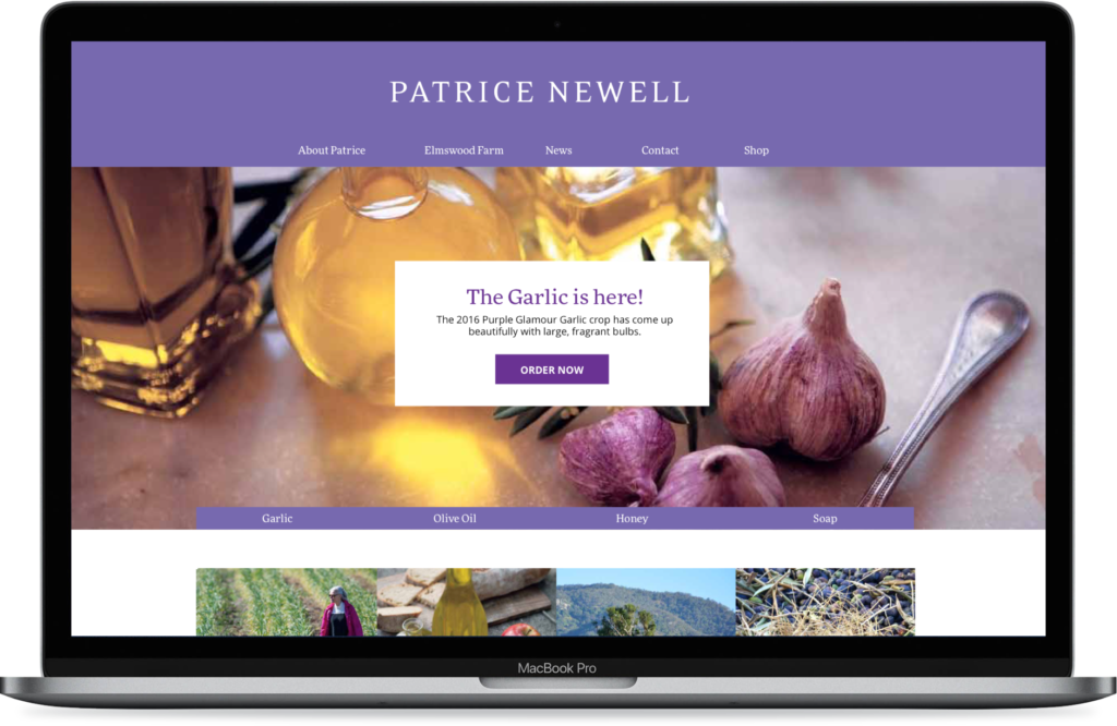 Patrice Newell updated home page